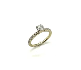 68 PTW Round Diamond Engagement Ring