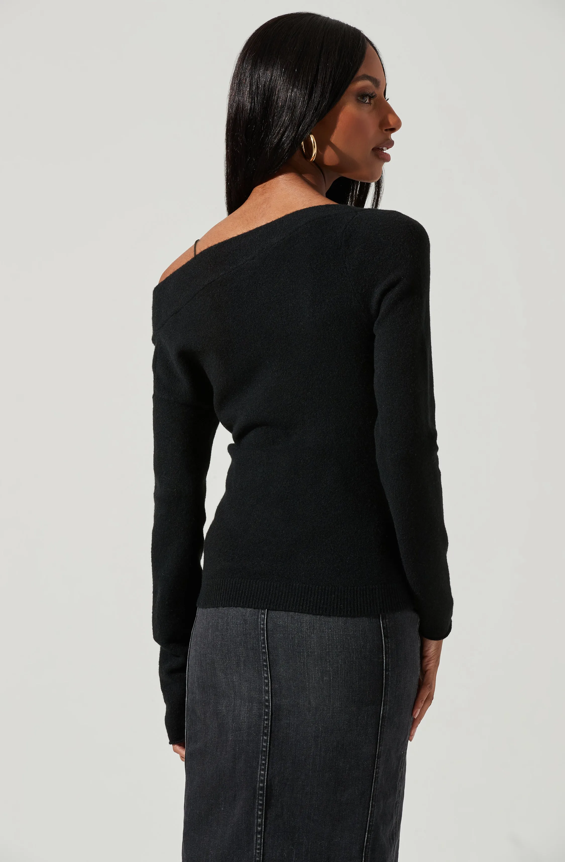 Addison Twist Front Sweater