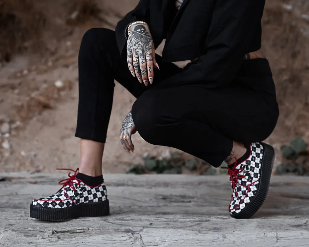 Black & White Checkered Barbwire Viva Mondo Creeper