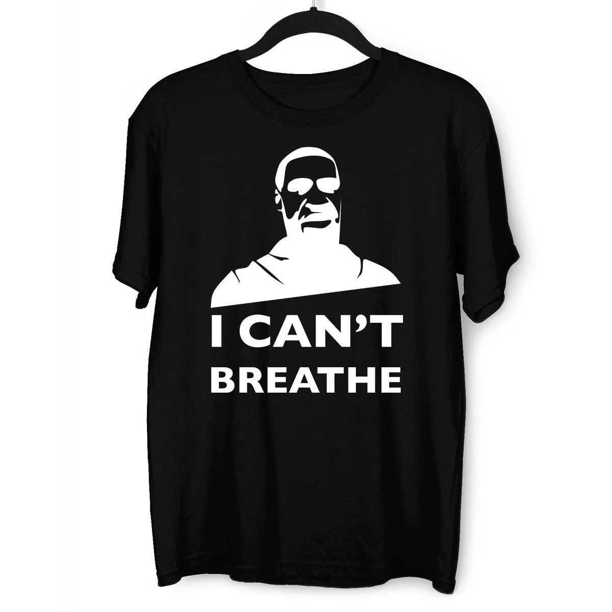 Black Lives Matter I Can Not Breathe Black, White & Grey T-Shirt