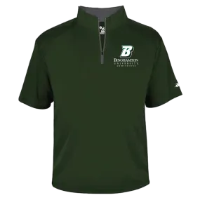 BU Admissions Quarter Zip Tshirt - Flying B Logo