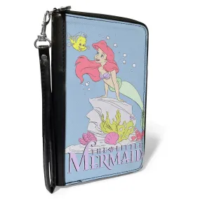 Buckle Down Disney Ariel & Flounder PU Zip Around Wallet Rectangle