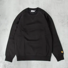 Carhartt WIP Chase Sweatshirt - Black / Gold