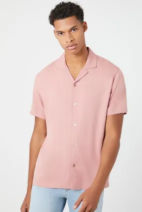 Cuban Collar Short-Sleeve Shirt