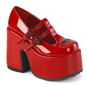 Demonia CAMEL-55 | Red Patent Leather Mary Janes