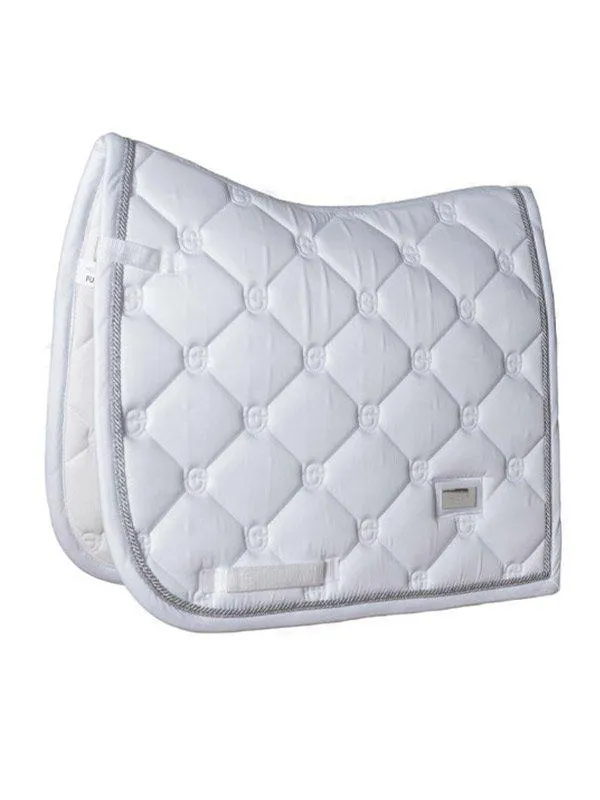 EQUESTRIAN STOCKHOLM WHITE PERFECTION SILVER DRESSAGE PAD