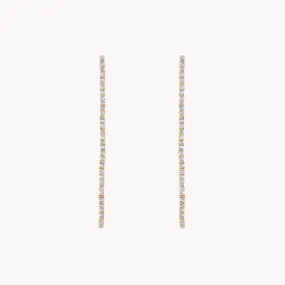 Fireworks Diamond Tennis Drop Earrings