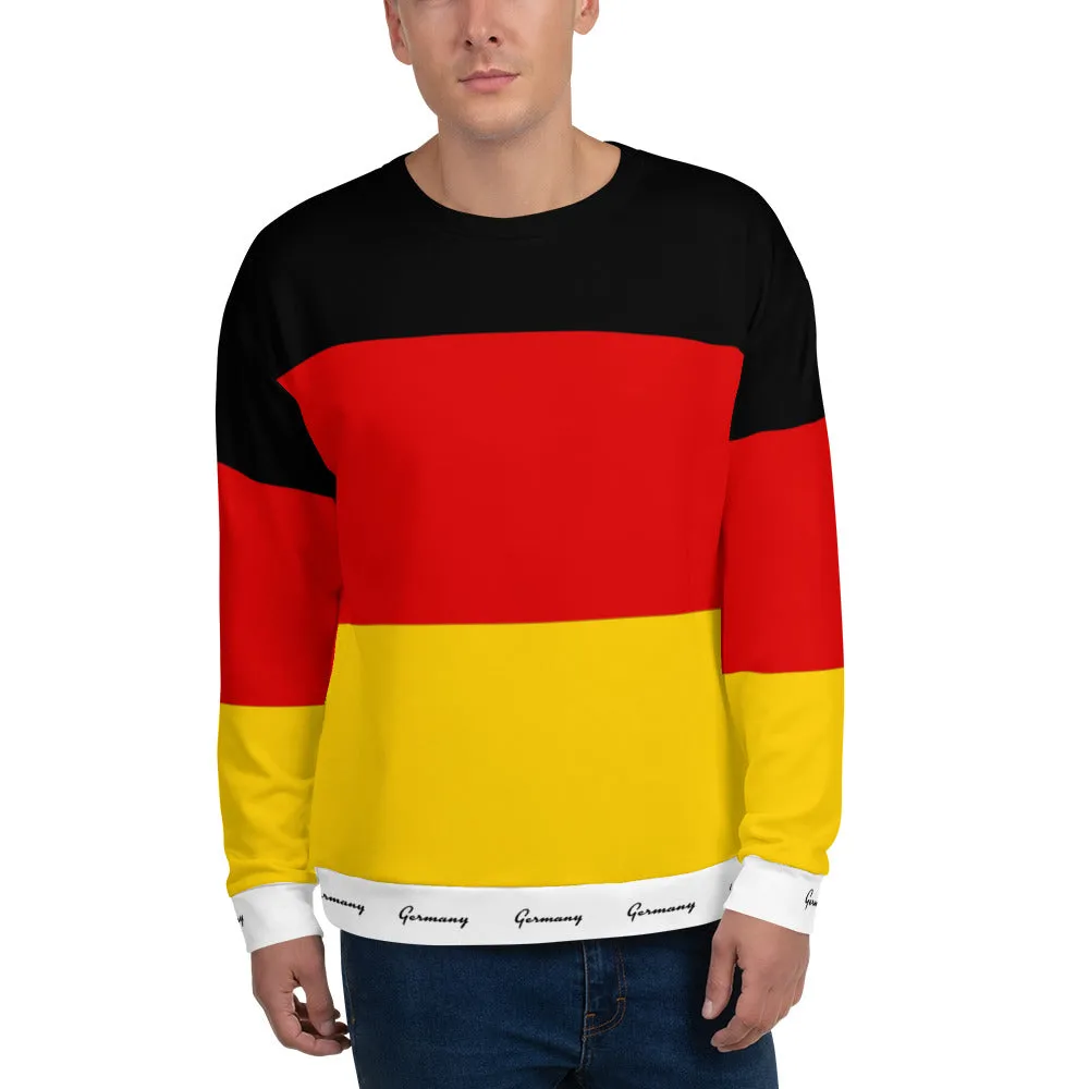 Germany Sweatshirt / Flag Sweatshirt / Striped Sweatshirt