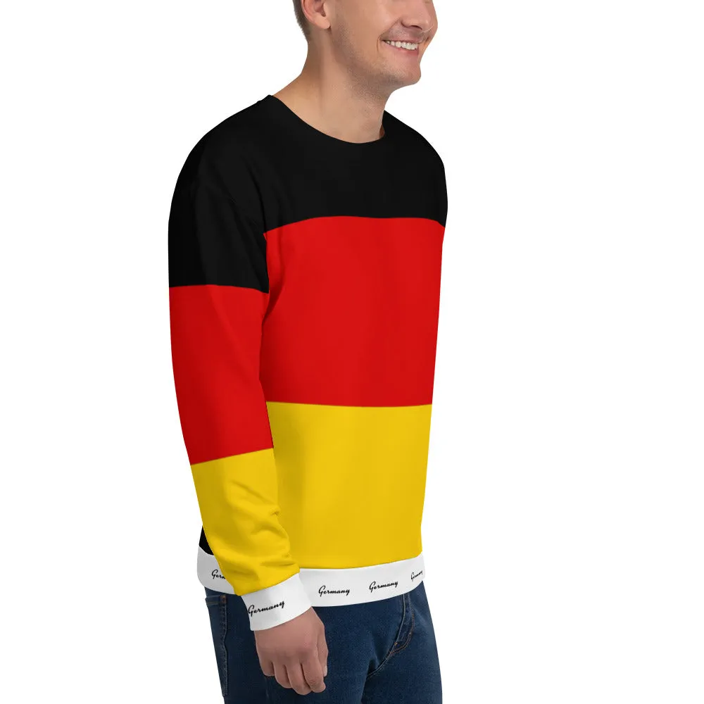 Germany Sweatshirt / Flag Sweatshirt / Striped Sweatshirt