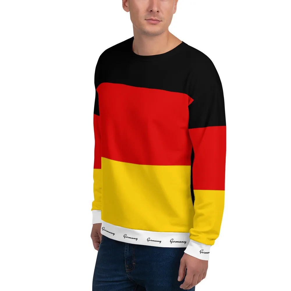 Germany Sweatshirt / Flag Sweatshirt / Striped Sweatshirt