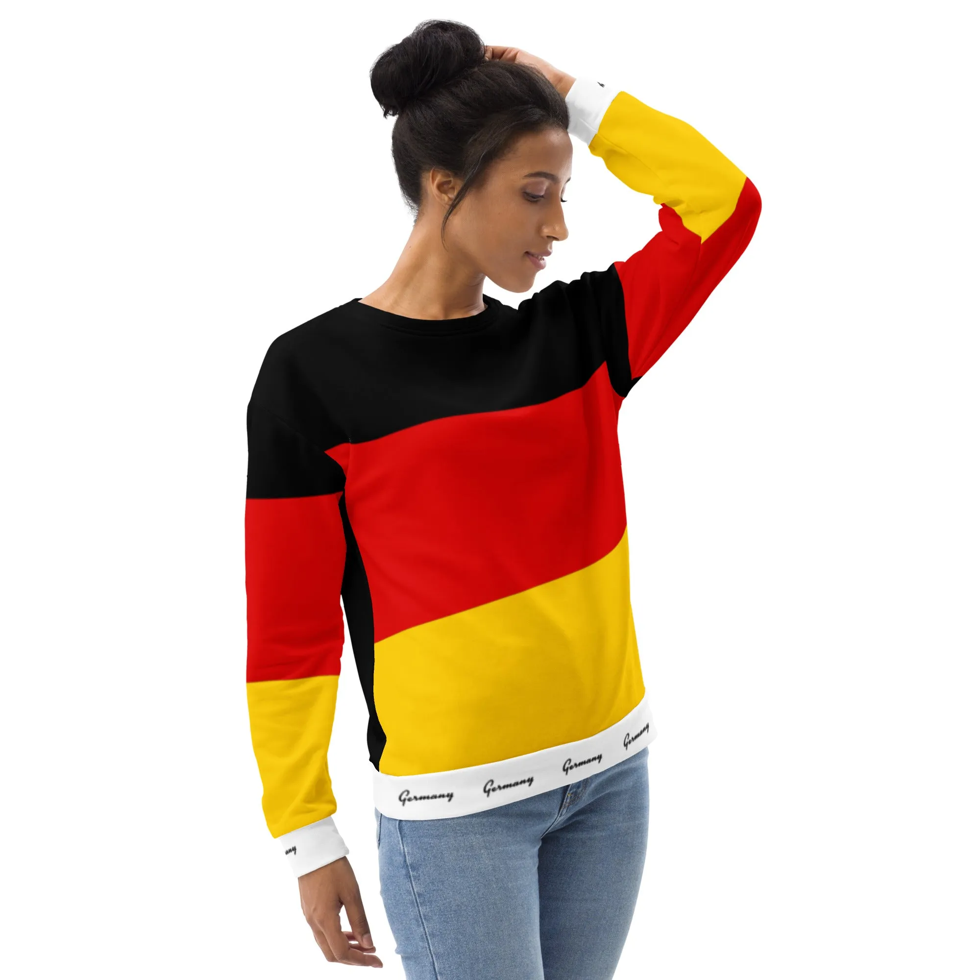 Germany Sweatshirt / Flag Sweatshirt / Striped Sweatshirt