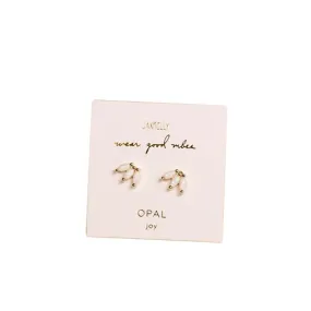 JAXKELLY | White Opal Crown Stud