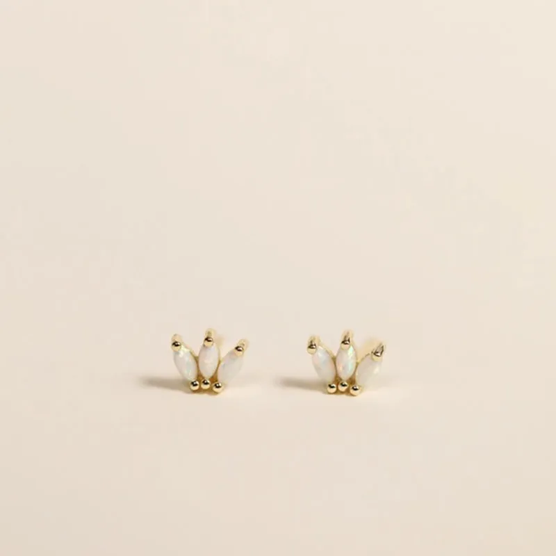 JAXKELLY | White Opal Crown Stud