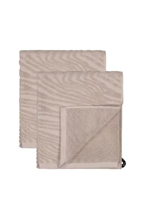 KAARNA bath towels, sand x 2