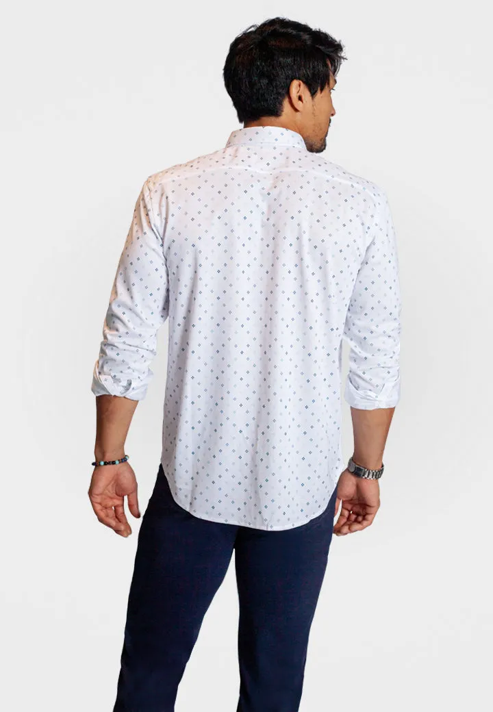 Newport Ditsy Long Sleeve Tech Shirt