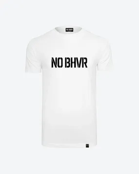 NO BHVR Large Print Tee (White)