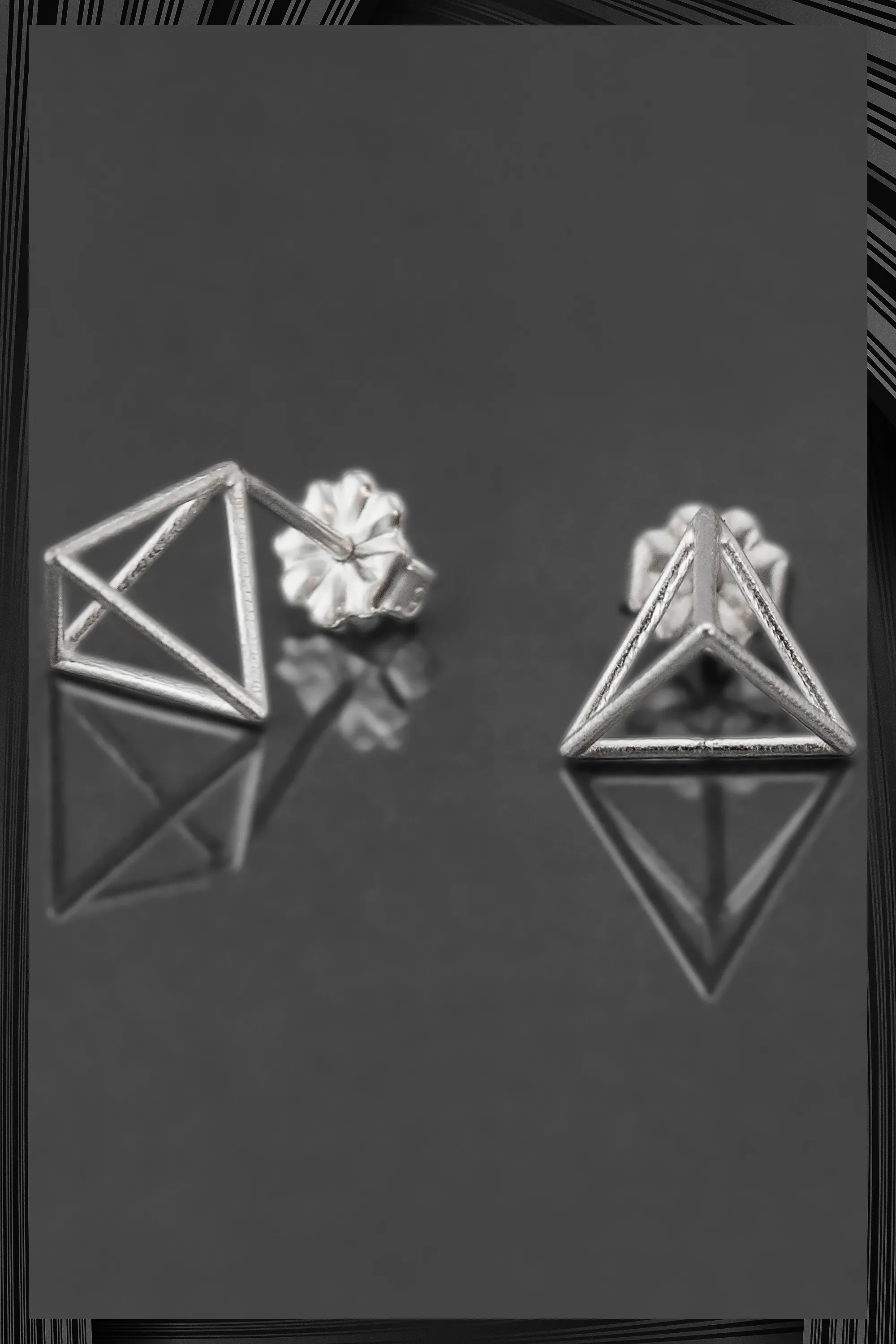 Petite Triangle Stud Earrings | Quick Shipping