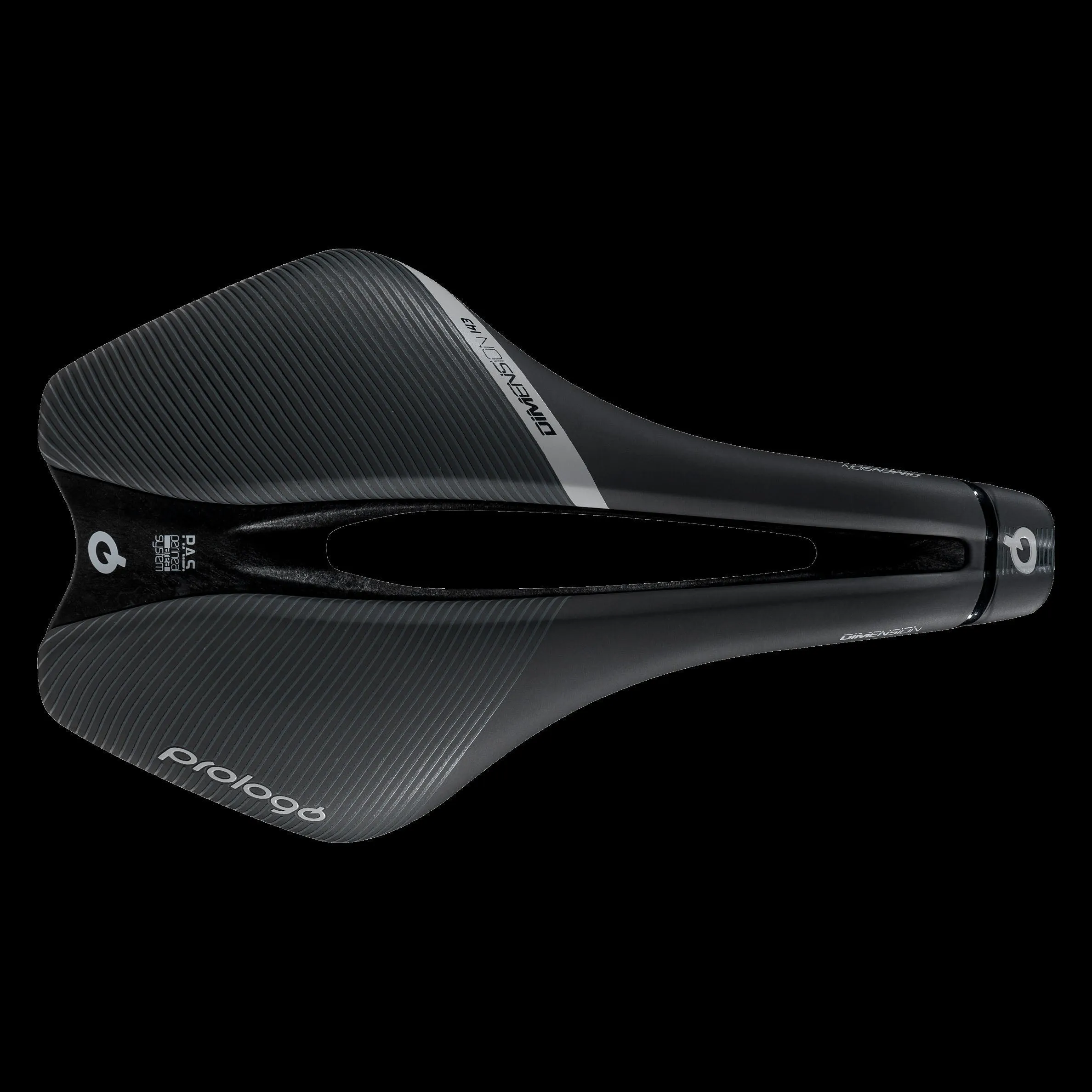 Prologo Dimension T4.0 143 Hard Saddle - Black/Silver