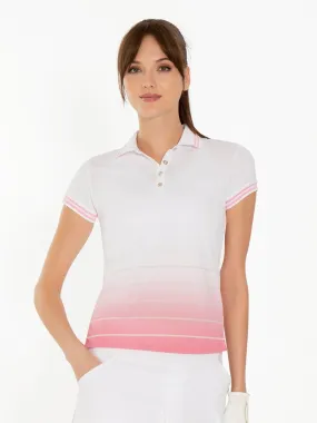 Riley Performance Short Sleeve Polo - Plumeria Ombre