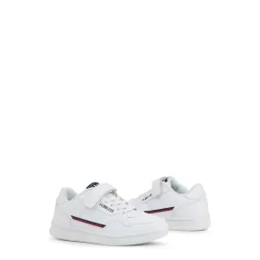 Shone Athletic Sneakers, Low Top Sport Shoes - Unisex / White / Black