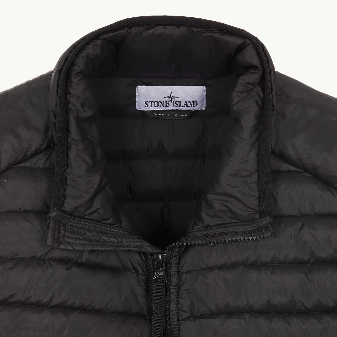 Sleeveless Real Down Jacket - Black 2979