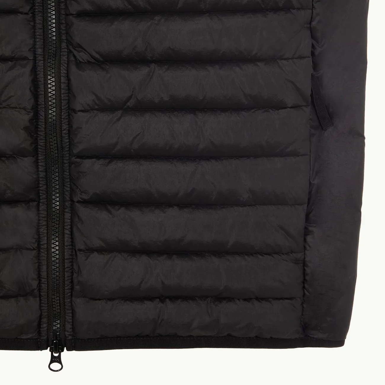 Sleeveless Real Down Jacket - Black 2979