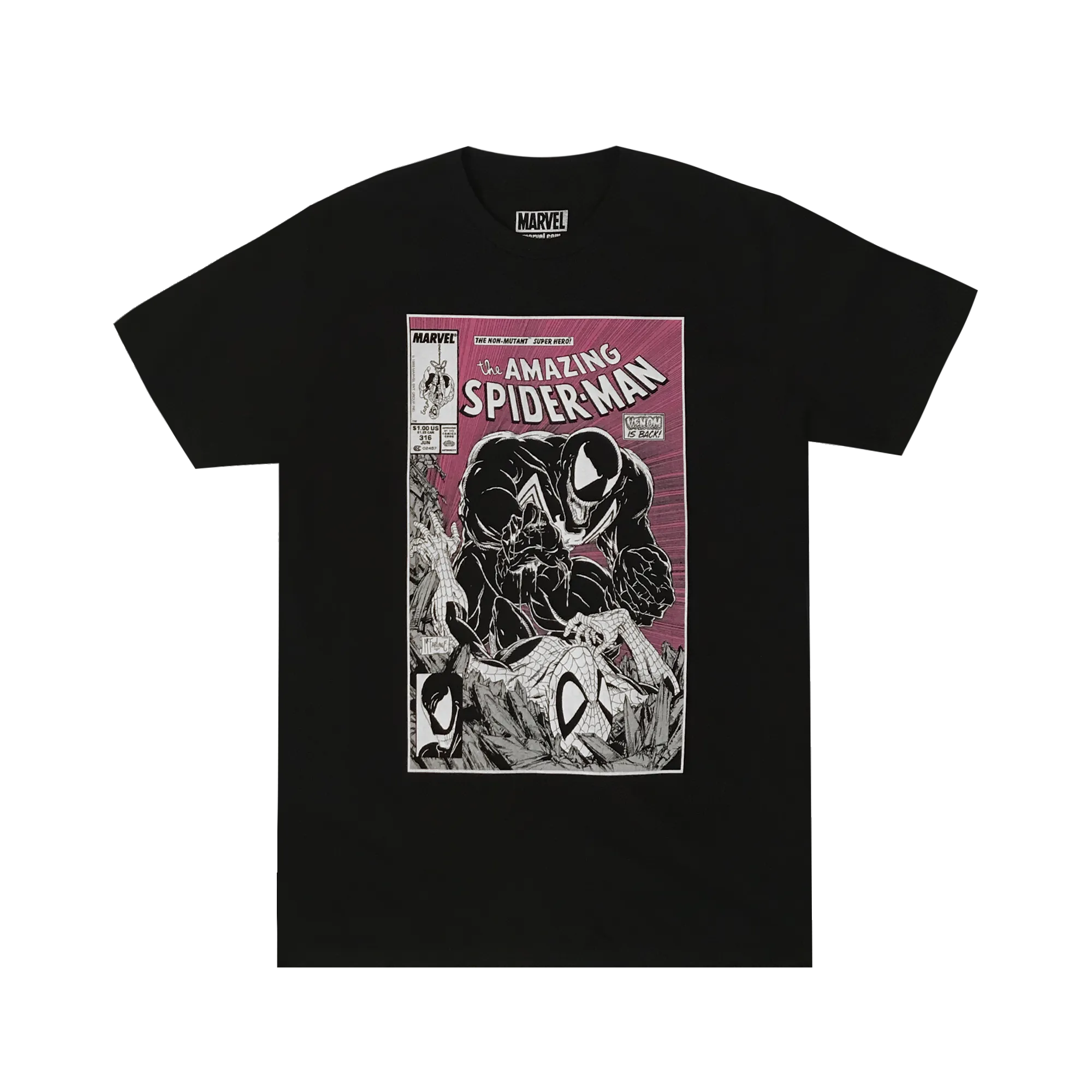 Spider-Man Cover 361 Black Tee