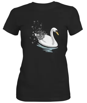 Swan Dandelion Graphic Women's T-shirt