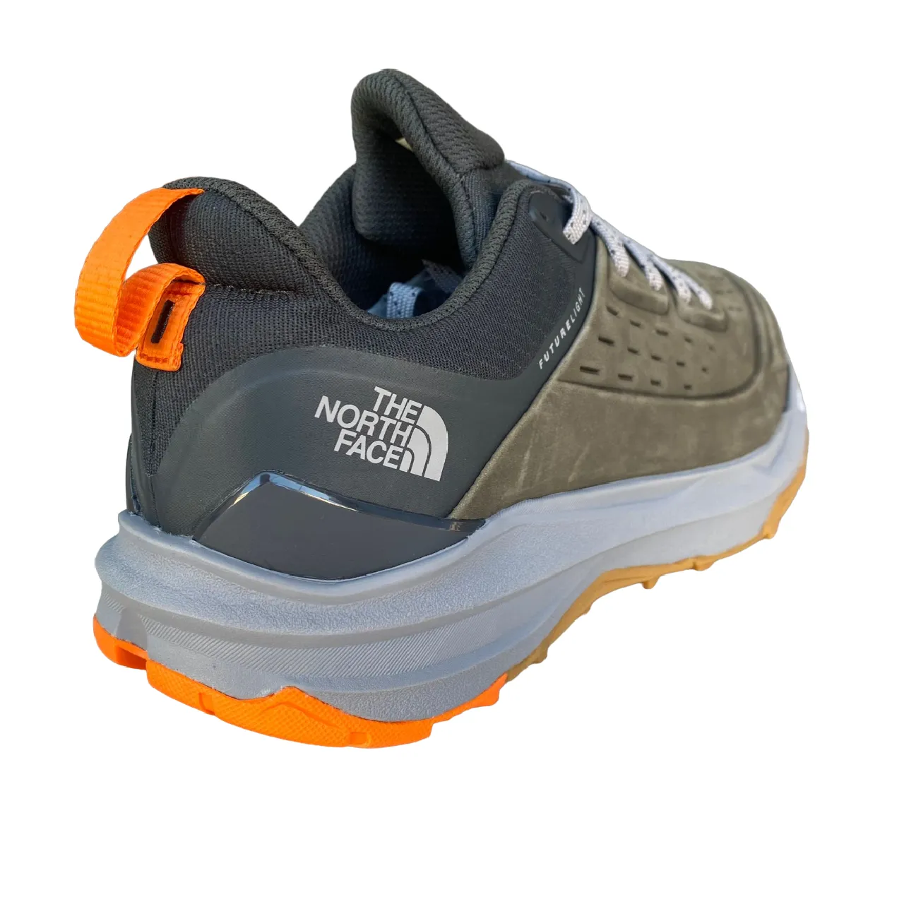 The North Face men's Vectiv Exploris 2 Futurelight green dove leather hiking shoe