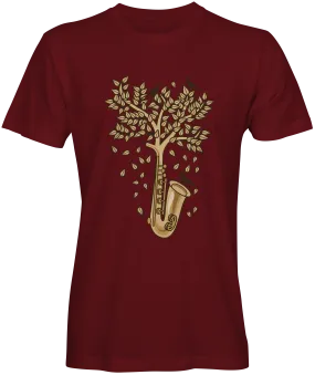 Tree Saxophone Graphic T-Shirt