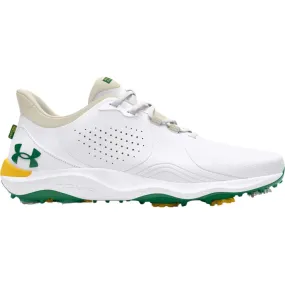 Under Armour Men's UA Drive Pro Patrons Edition Golf Shoes - White/Silt/Classic Green